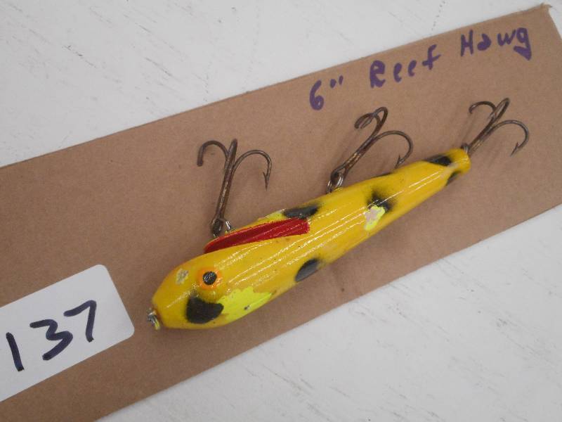 lot 137 image: (1) 6 Reef Hawg Muskie Lure ...