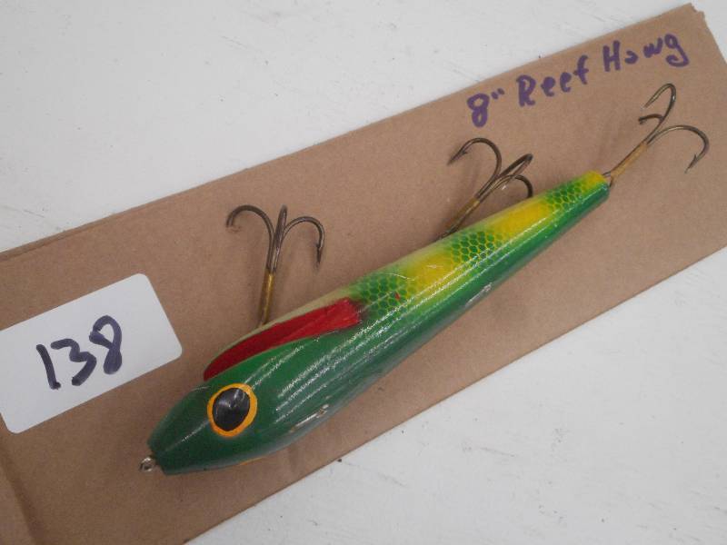 lot 138 image: (1) 8 Reef Hawg  Muskie Lure ...