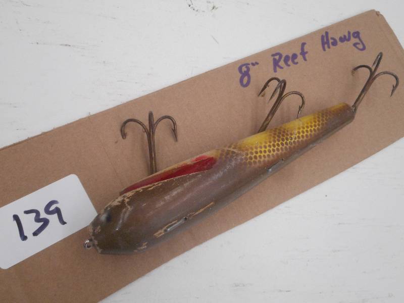 lot 139 image: (1) 8 Reef Hawg  Muskie Lure ...
