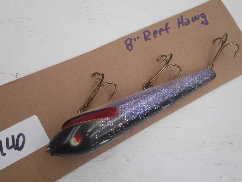 lot 140 image: (1) 8 Reef Hawg  Muskie Lure ...
