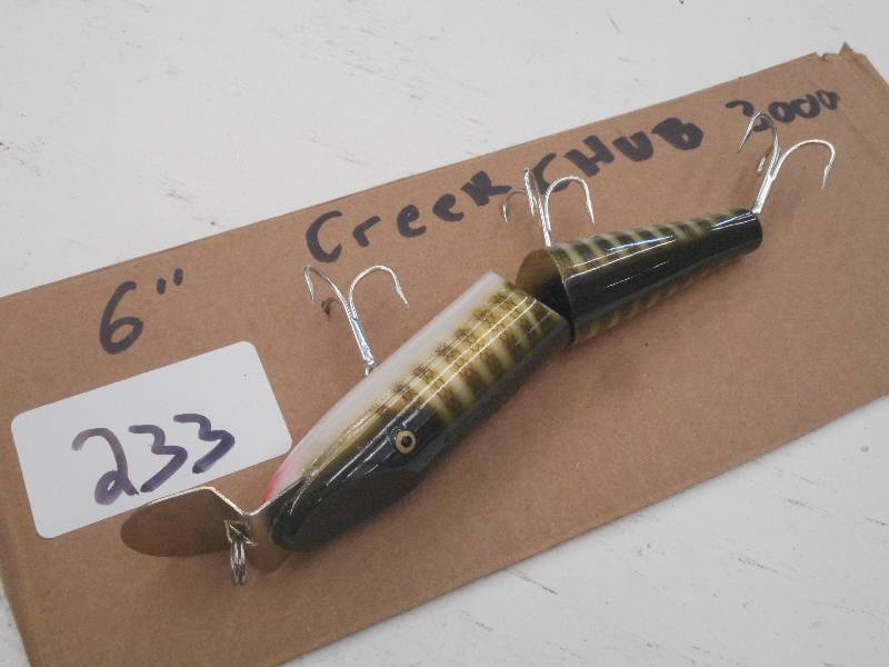 lot 233 image: (1) 6 Creek Chub 3000 Lure ...