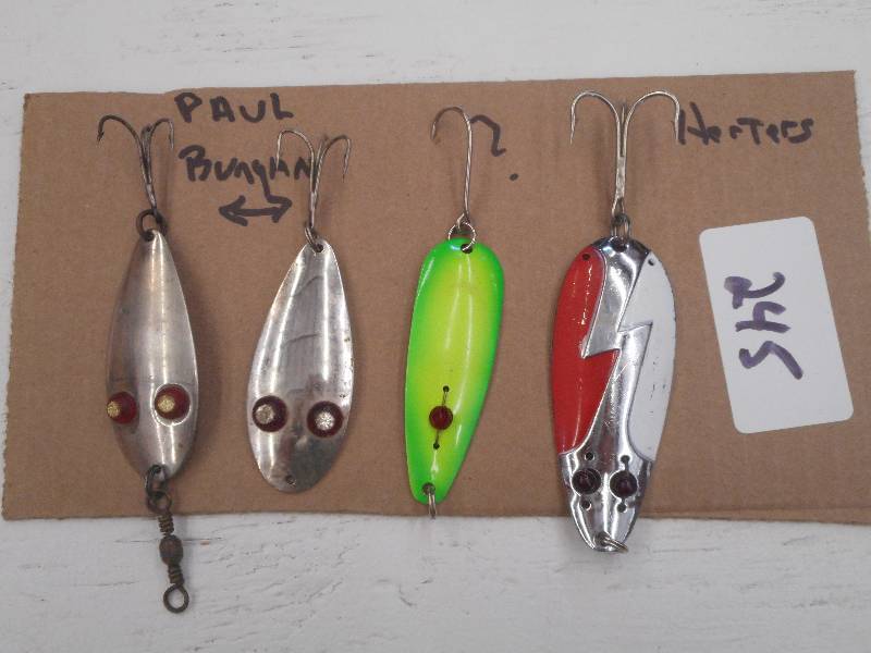 lot 245 image: (4) Spoon Lures (2) Paul Bunyan & ...