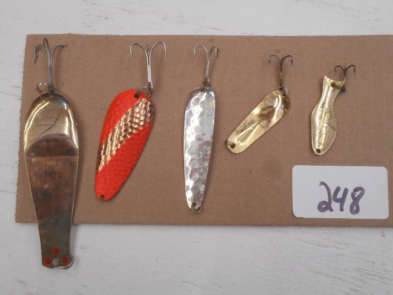 lot 248 image: (5) Assorted Spoon Lures ...