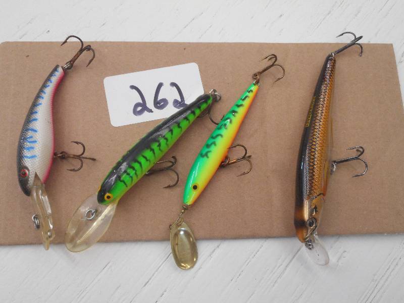 lot 262 image: (4) Assorted Fishing Lures ...