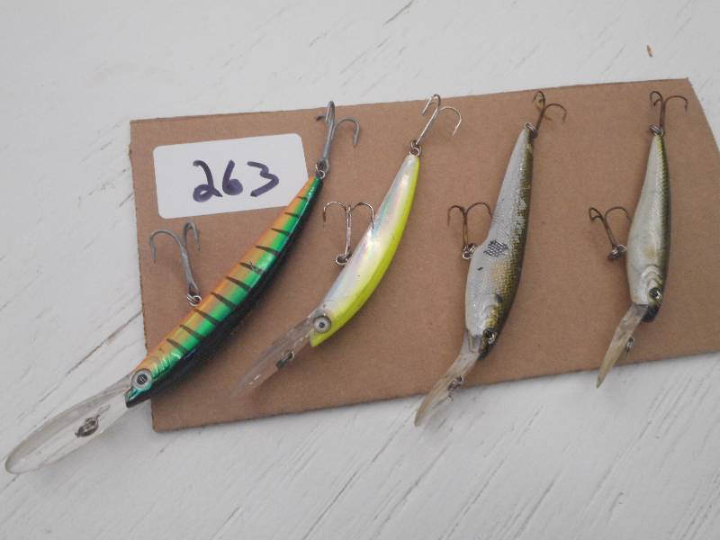 lot 263 image: (4) Assorted Fishing Lures ...