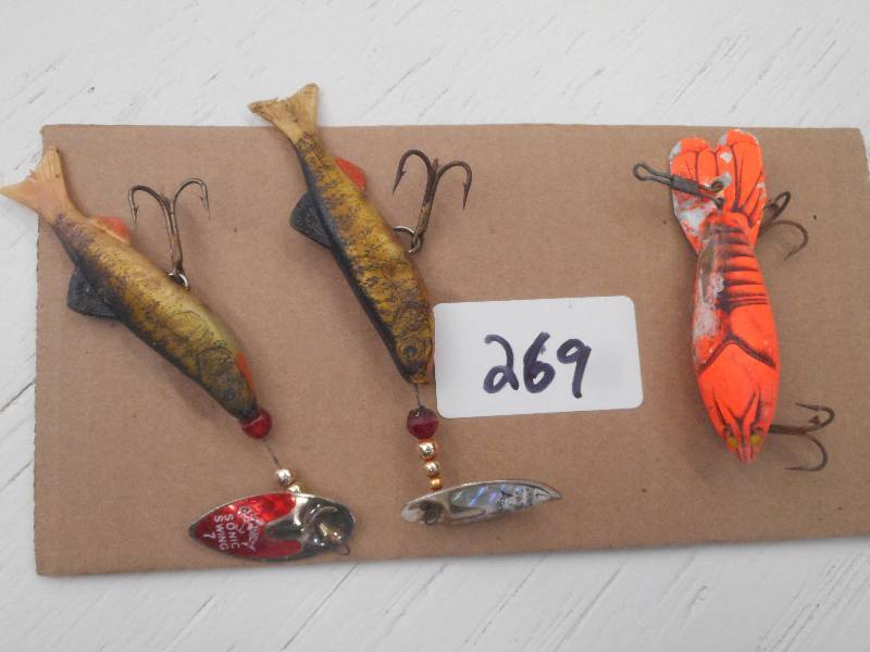 lot 269 image: (3) Assorted Fishing Lures ...