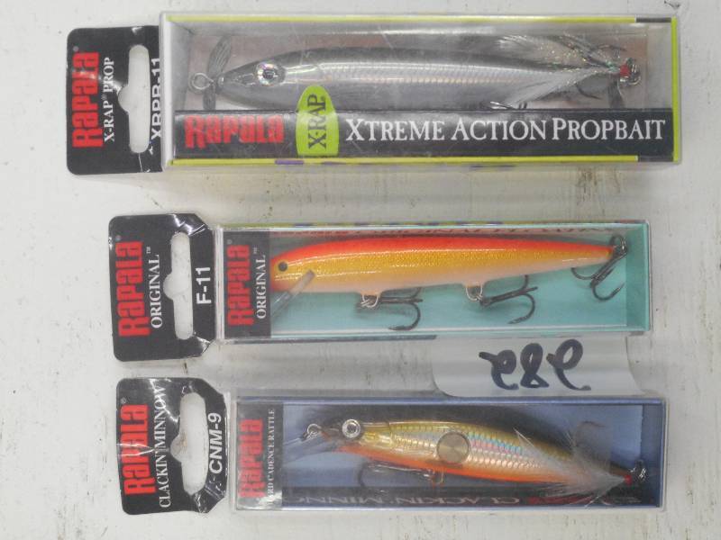 lot 282 image: (3) New Rapala Fishing Lures ...