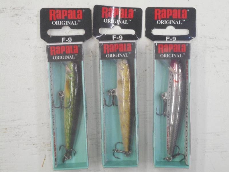 lot 283 image: (3) New Rapala Fishing Lures ...