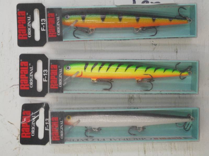 lot 284 image: (3) New Rapala Fishing Lures ...