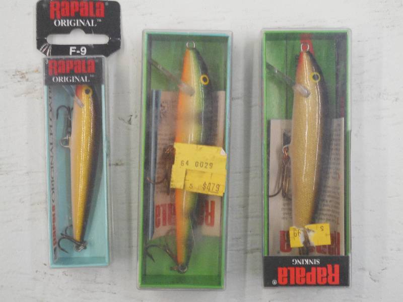 lot 288 image: (3) New Rapala Fishing Lures ...