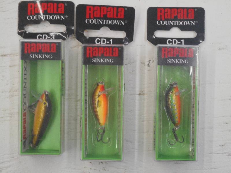 lot 289 image: (3) New Rapala Fishing Lures ...