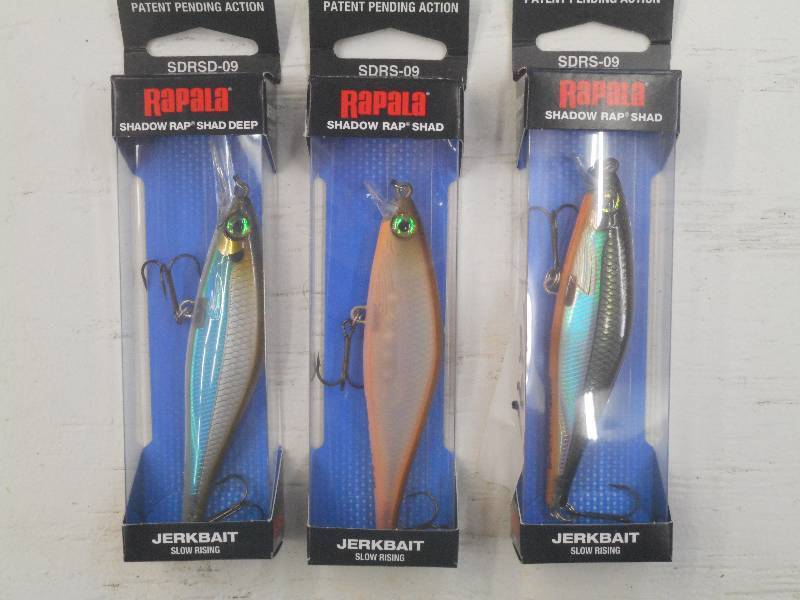 lot 291 image: (3) New Rapala Fishing Lures ...