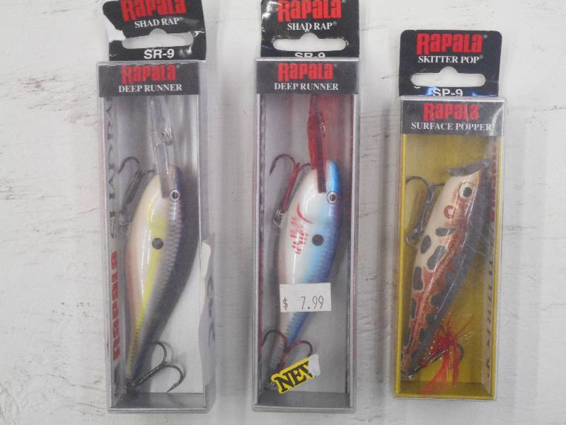 lot 292 image: (3) New Rapala Fishing Lures ...