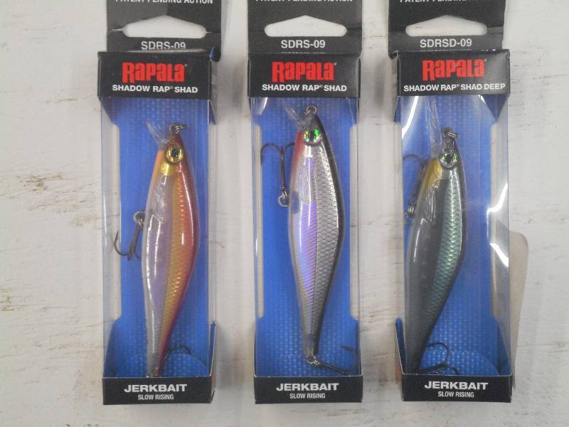 lot 293 image: (3) New Rapala Fishing Lures ...