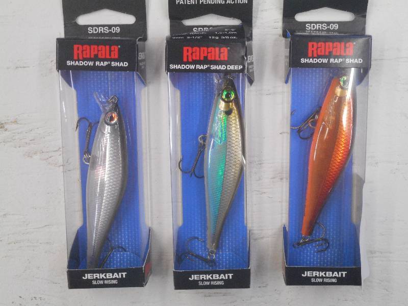 lot 294 image: (3) New Rapala Fishing Lures ...