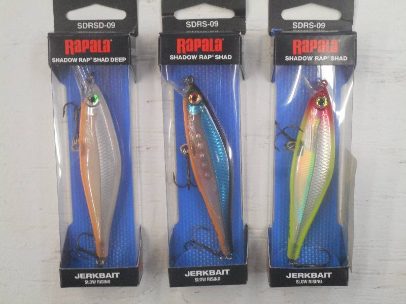 lot 295 image: (3) New Rapala Fishing Lures ...