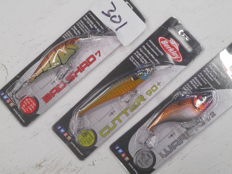 lot 301 image: (3) New Berkley Fishing Lures ...