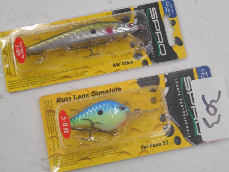 lot 303 image: (2) New Spro Fishing Lures ...