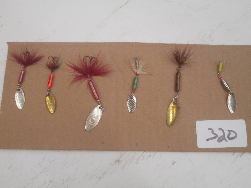 lot 320 image: (6) Assorted Spinner Lures ...