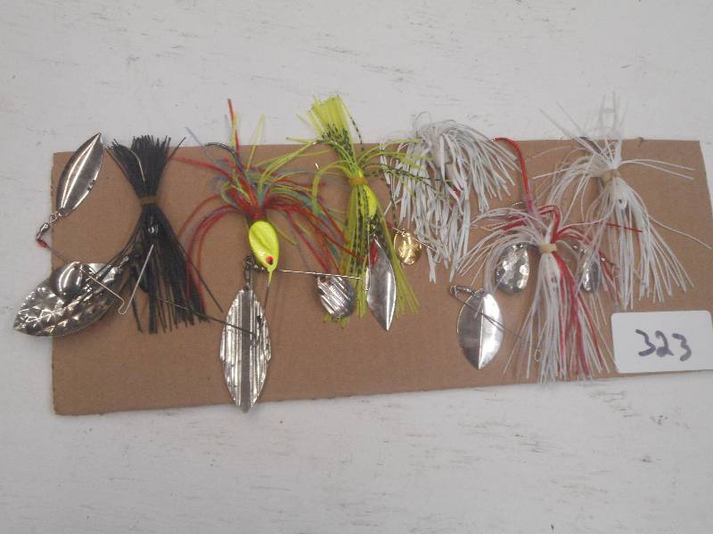 lot 323 image: (6) Assorted Spinner Bait Lures ...