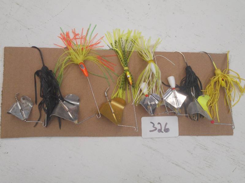 lot 326 image: (6) Assorted Spinner Bait Lures ...