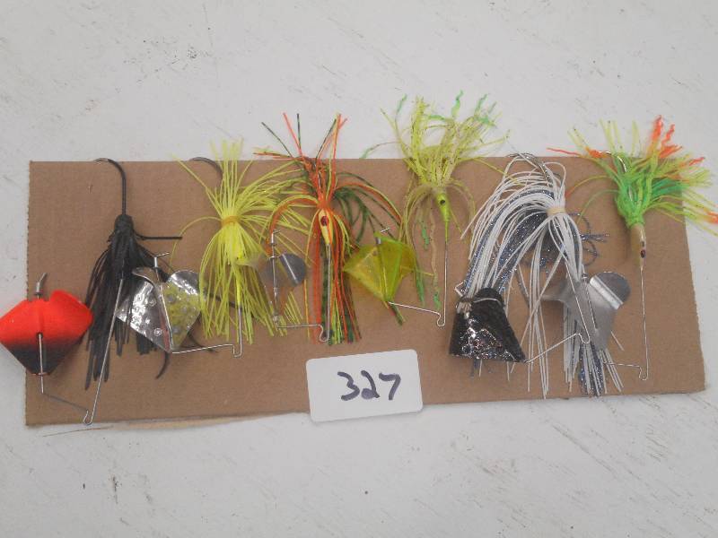 lot 327 image: (6) Assorted Spinner Bait Lures ...