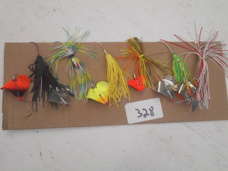 lot 328 image: (6) Assorted Spinner Bait Lures ...