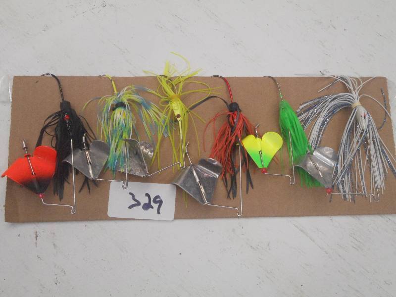 lot 329 image: (6) Assorted Spinner Bait Lures ...