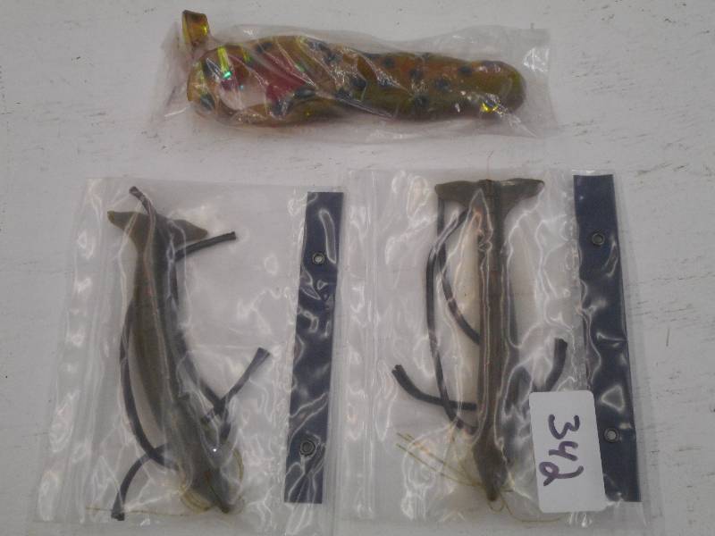 lot 342 image: Lot Of (3) New Rubber Bait Bodies ...