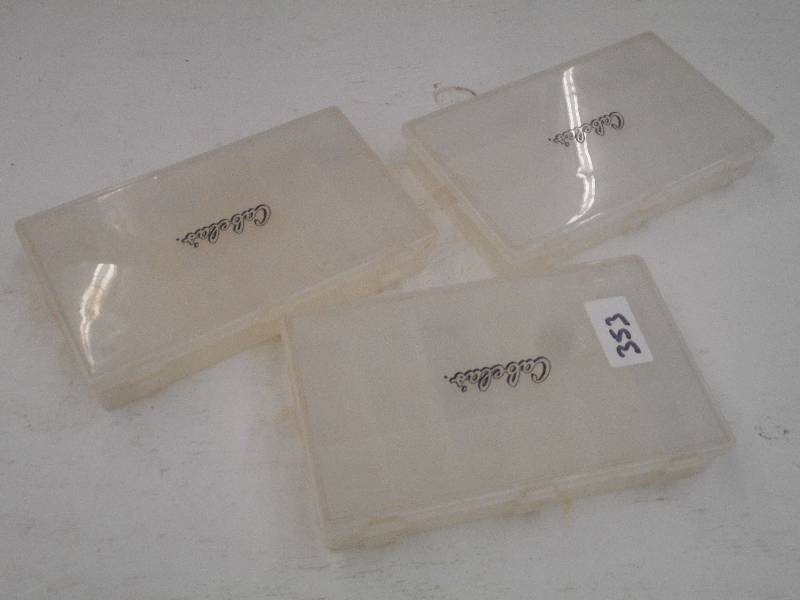 lot 353 image: (3) Matching Cabelas Tackle Trays ...