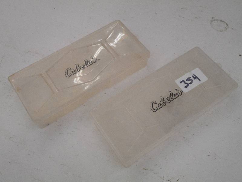 lot 354 image: (3) Matching Cabelas Tackle Trays ...