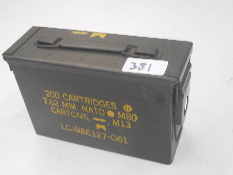 lot 381 image: 200-Round Ammo Can, Empty...