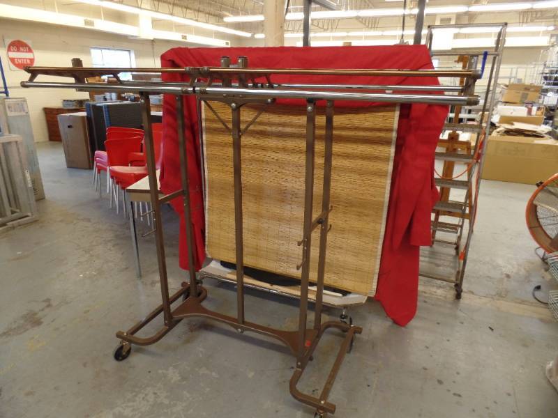 lot 535 image: Rolling Coat Rack