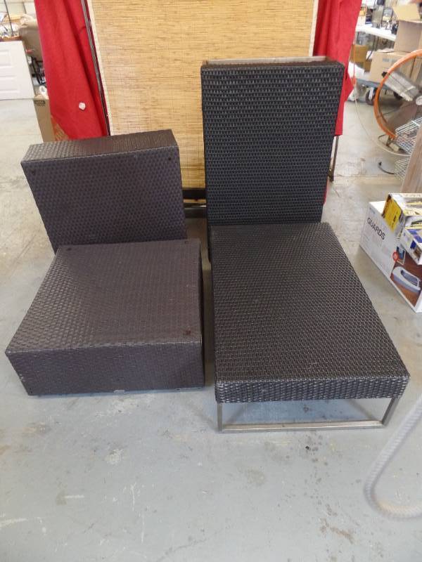 lot 548 image: WIcker Outdoor Furniture