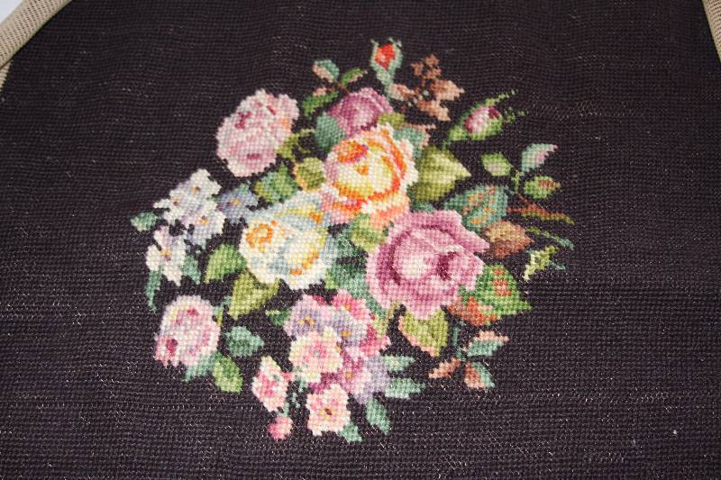 lot 32 image: Needlepoint Seat Covers
