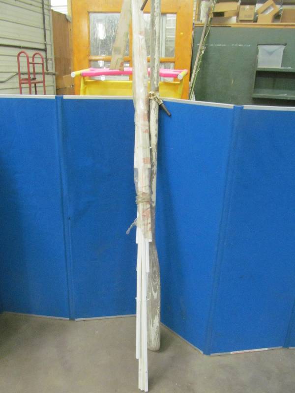 vintage boat oar plastic trellis