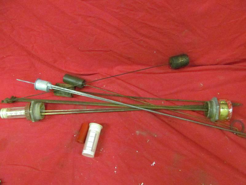 fuel barrel gauges vintage