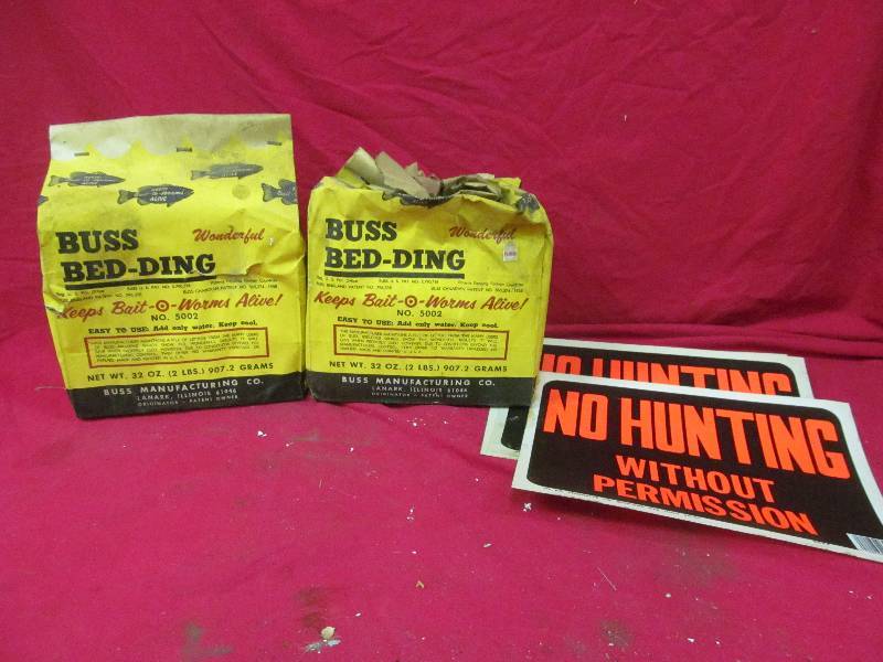 Buss bait bedding  ,no hunting signs