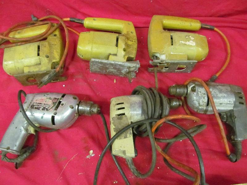 drills, jigsaws