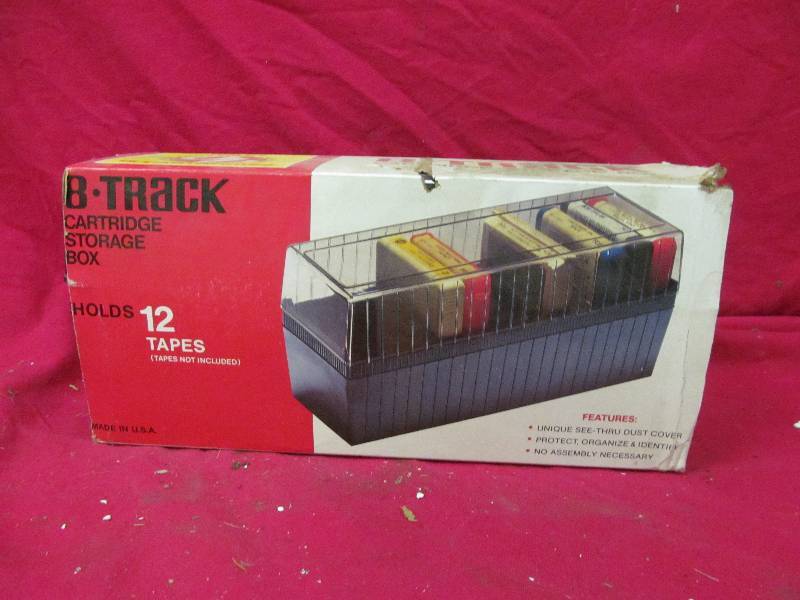 8 track cartridge storage box