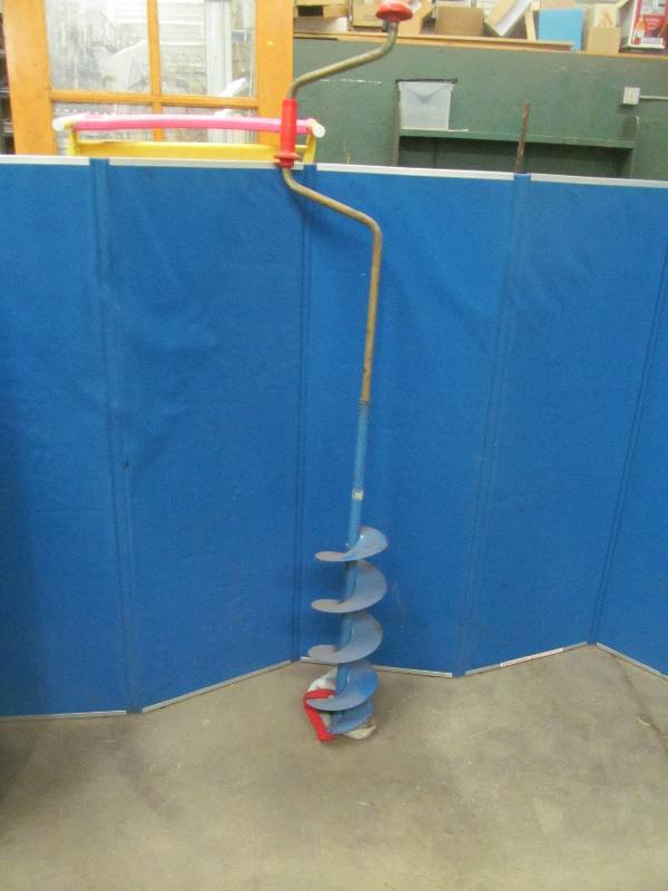 vintage hand ice auger