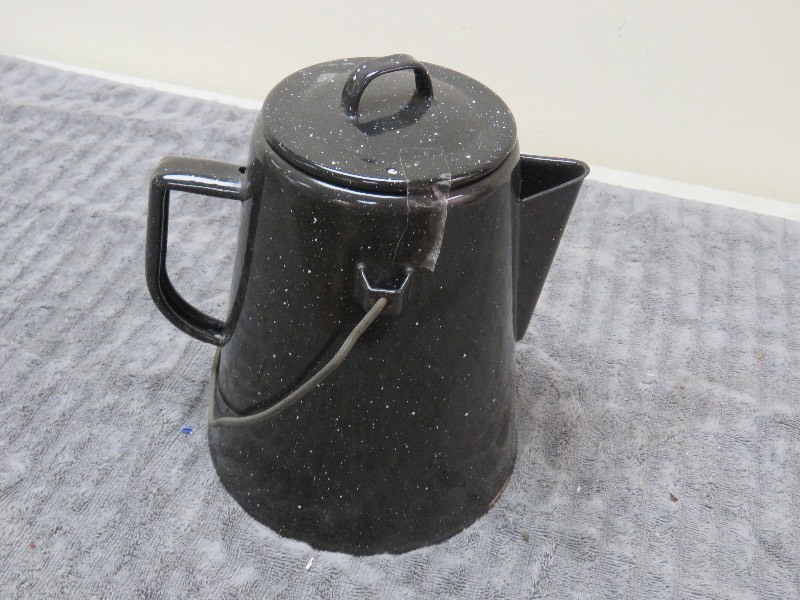 lot 75 image: Vintage Coffee Pot and Container