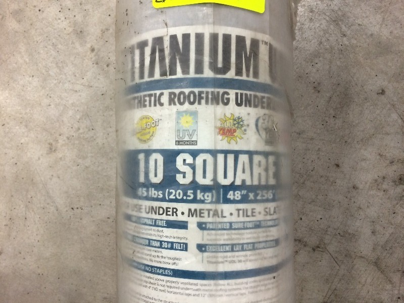 10 sq Titanium UDL Synthetic Roofing underlayment   NEW