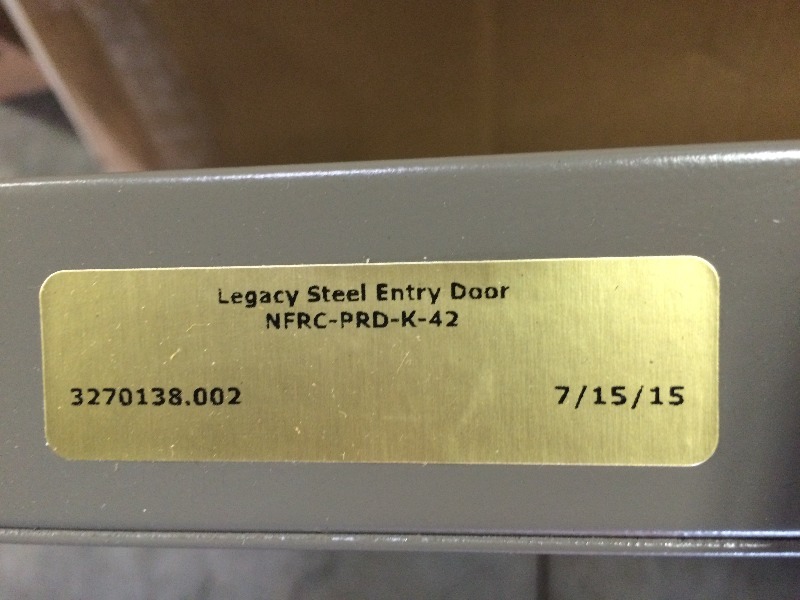 6 panel Metal Door  36 x 79  NEW view all pictures for more details