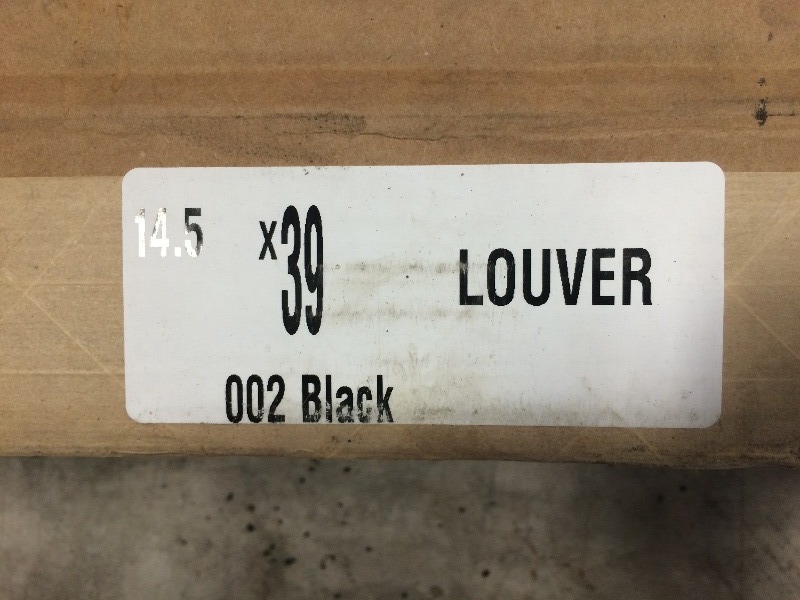 Mid America  Vinyl Shutters  1 pair  Black  14 12 x 39   NEW  view all pictures for more details  same as lot# 89
