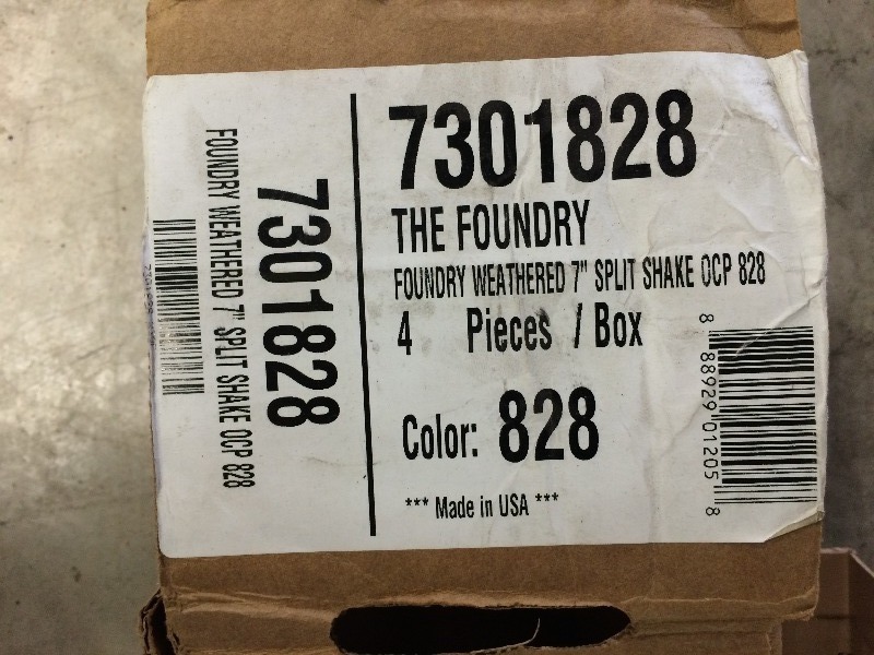 Foundry Weathered 7 Splitshake OCP Vinyl Corner Pieces  4 pieces