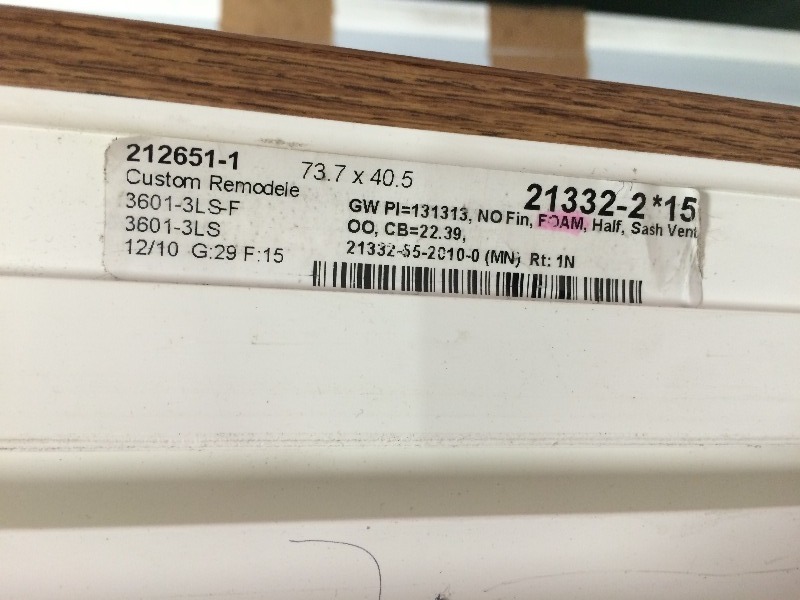 3 Lite Slider Windows  73.7 x 40.5 NEW  view all pictures for more details