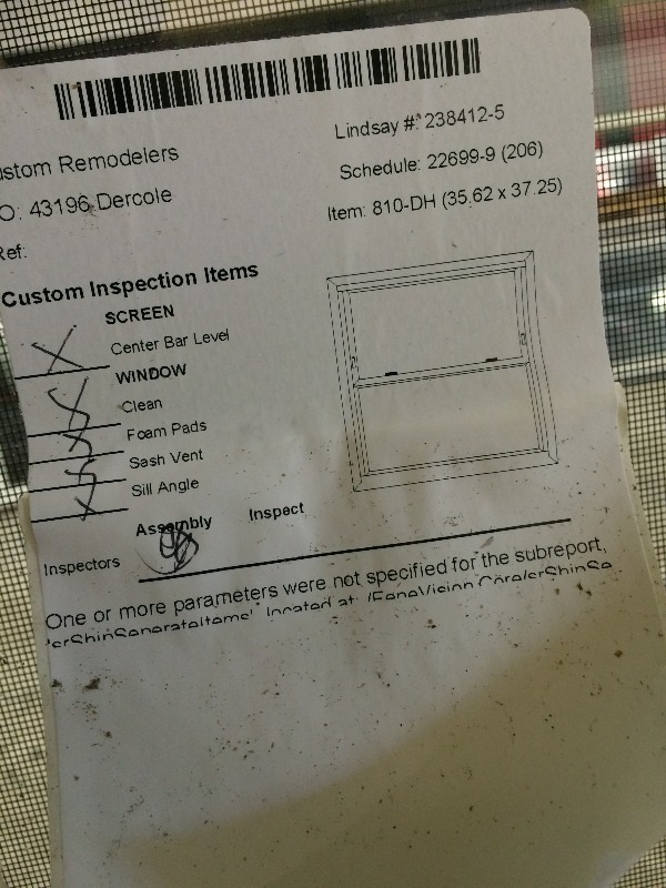 Double Hung Window 35.62 x 37.25  NEW  view all pictures for more details