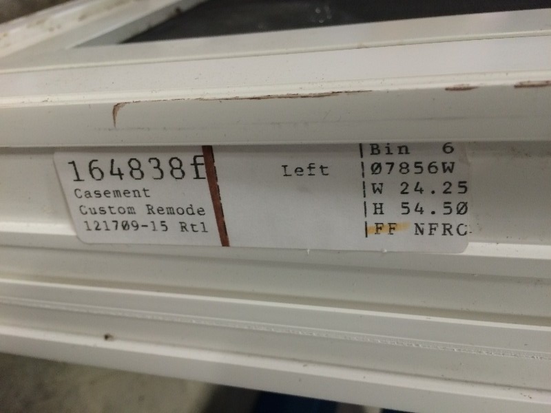 Heartland Casement Window 24.25 w x 54.50 h  NEW  view all pictures for more details