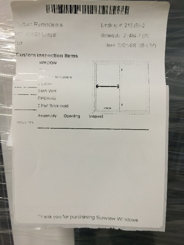 Single Slider Window  55 x 54  NEW view all pictures for more details